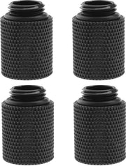 Adattatore di raffreddamento acqua 4-in-1 - G1/4 viti - Acciaio inossidabile - Nero - Raffreddamento acqua per computer - 20 mm - Adatto per raffreddamento acqua.