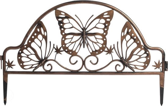 Pannello decorativo con disegno di farfalla in plastica per bordo giardino, paesaggio e confine di giardino - Pacchetto da 6 pezzi