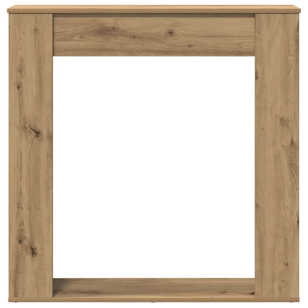 Cornice per Camino Rovere Artigianale 100x20x100 cm Truciolato