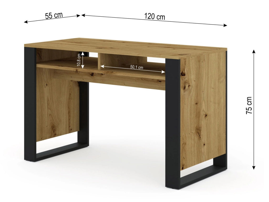 SCRIVANIA MONDI ARTISAN ROVERE NERO OPACO