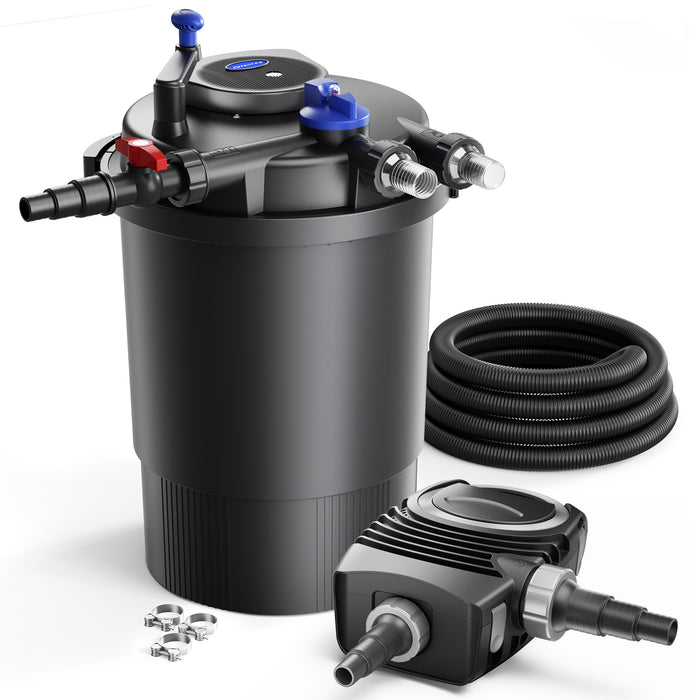 CPF-30000 SET 60000l 55W UVC NEO6000 Pompe Tubo Set per Laghetti