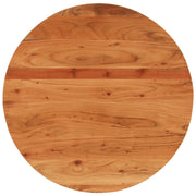 Piano per Tavolo Ã˜70x3,8 cm Rotondo in Legno Massello di Acacia