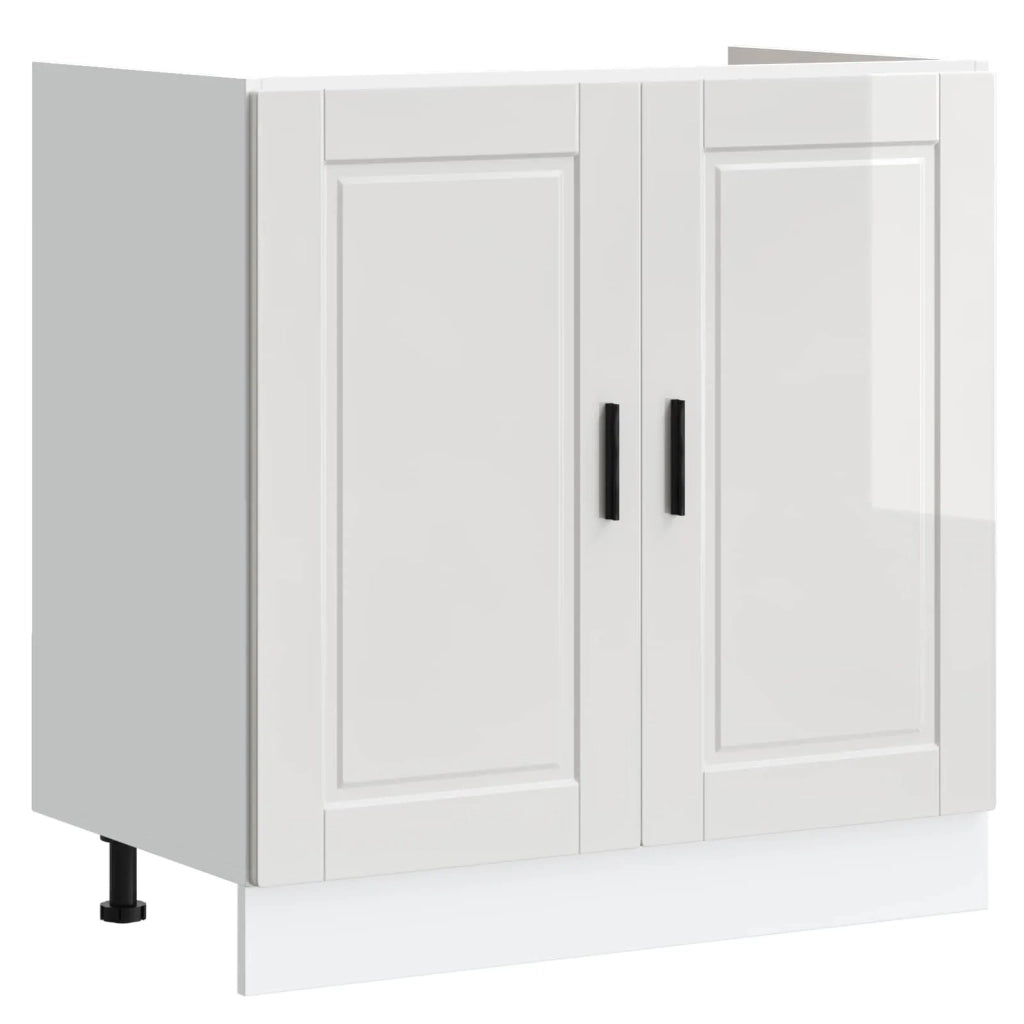 Mobiletto per lavabo Porto 2 pz Bianco 80 x 46 x 81,5 cm 3315023