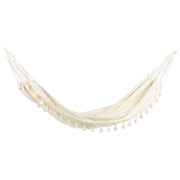Amaca da giardino Beige in cotone e poliestere Seduta dell'altalena per interni all'aperto in stile Boho