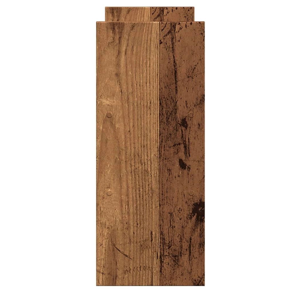 Mobiletto portaoggetti regolabile per ufficio legno invecchiato legno marrone ingegnerizzato 02_0043583