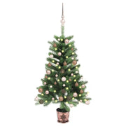 Albero di Natale Artificiale con LED e Set Palline 65 cm Verde cod mxl 9215