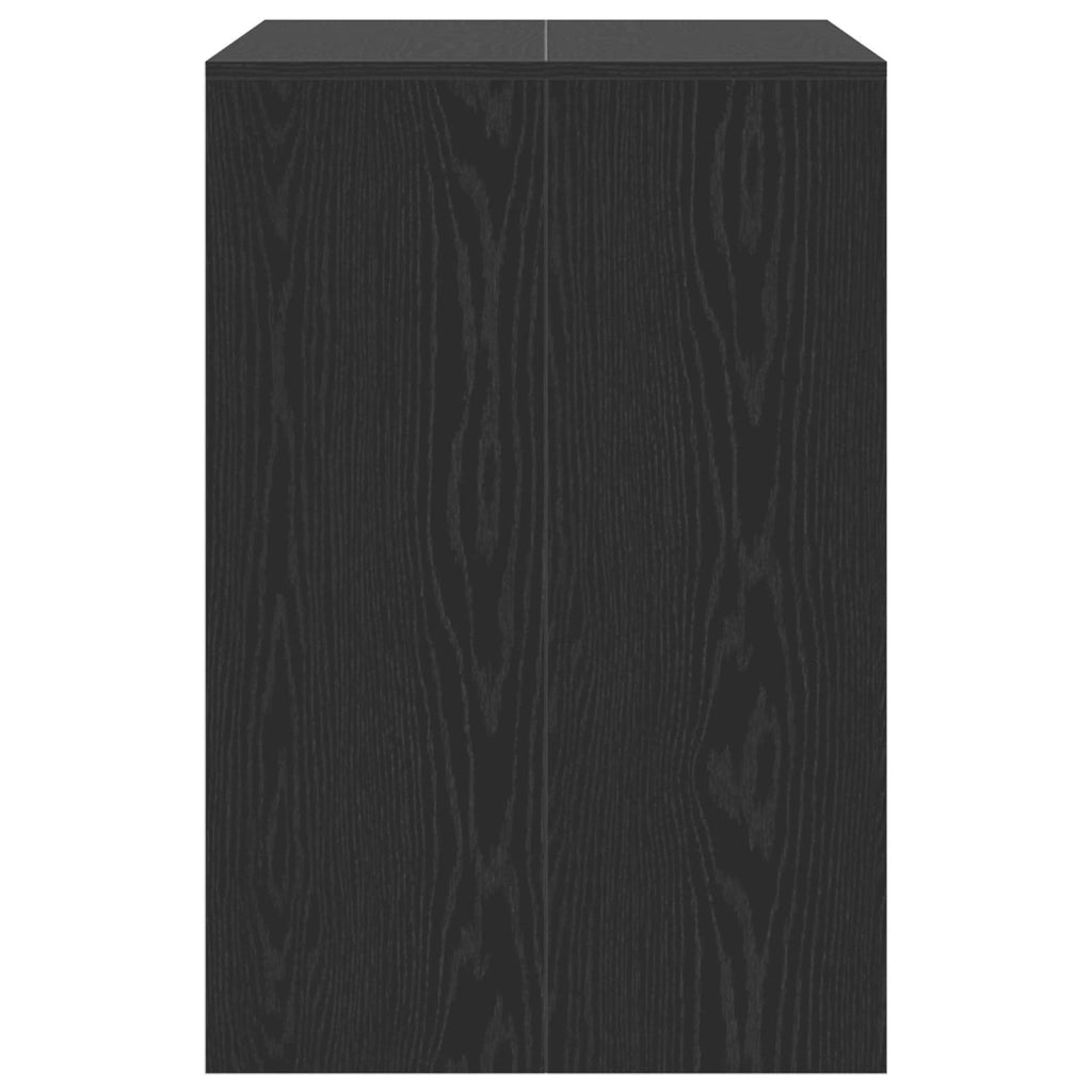 Mobiletto per lavatrice con porta Rovere Nero 87 x 60 x 89 cm 8006801