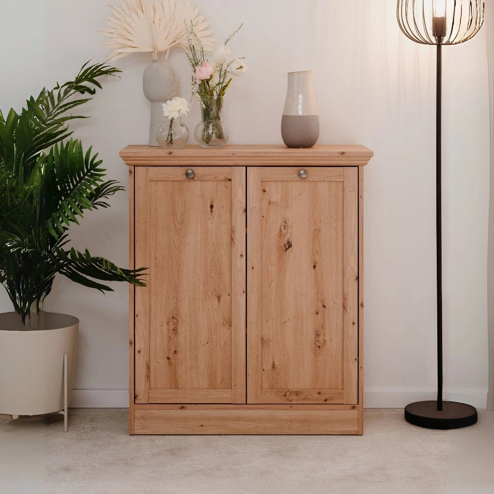 Madia 2 ante rovere anticato Timber01A 80x35x90H Il fascino del legno naturale nella tua casa