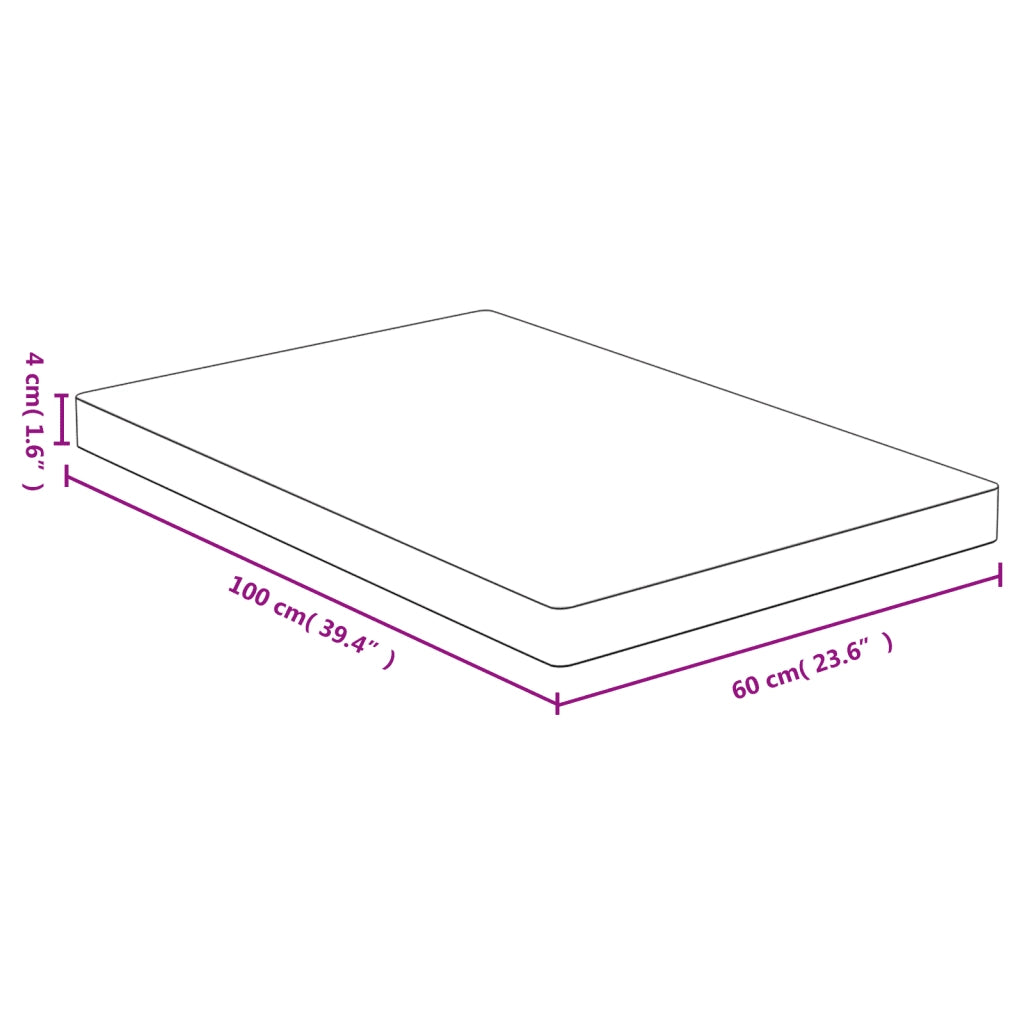 Piano del Tavolo 60x100x4 cm in Bambù 3154998