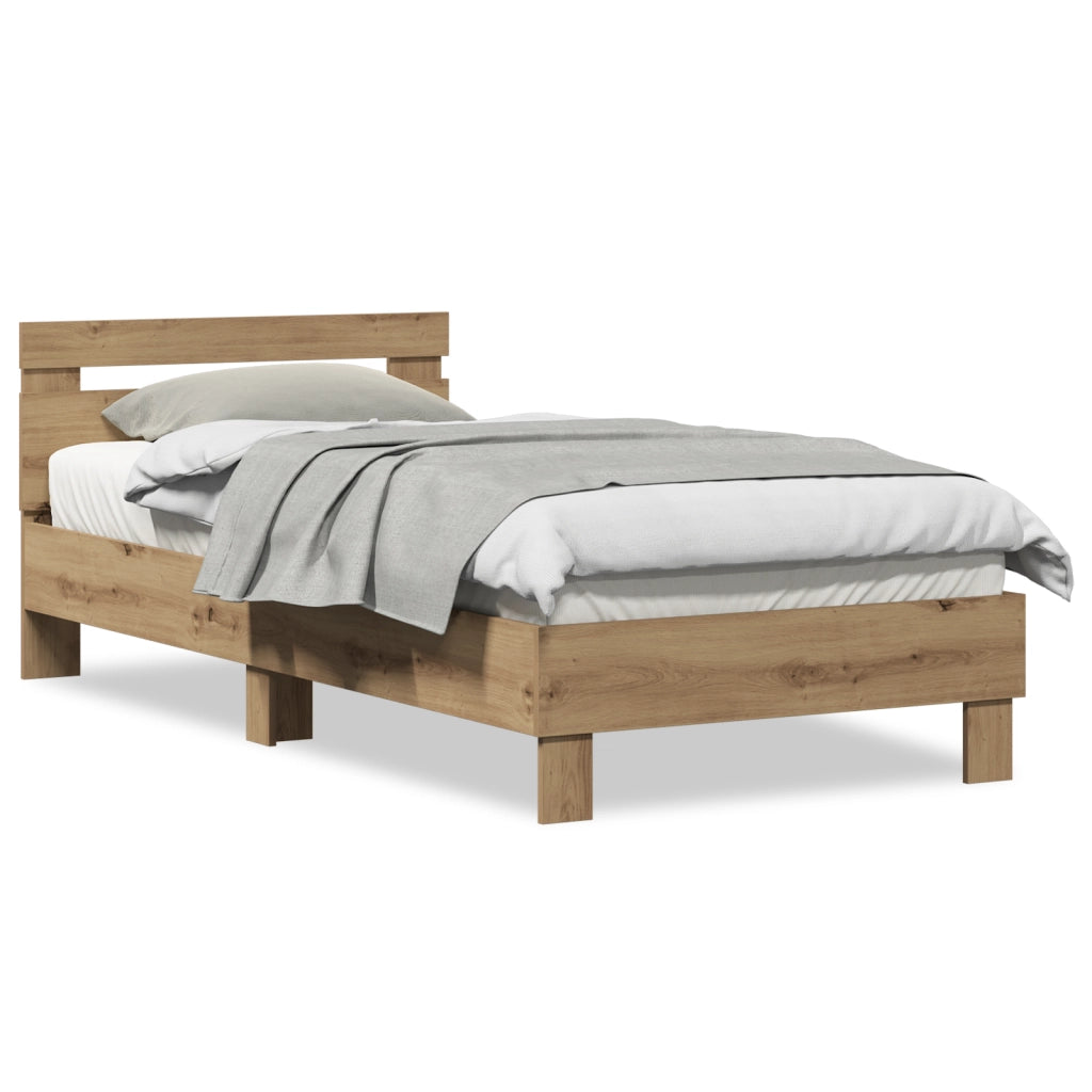 Struttura letto Rovere Artigianale Legno di rovere massiccio
