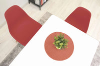 Sedia Valora OSAKA dal design ergonomico, gambe naturali color vermiglio x4