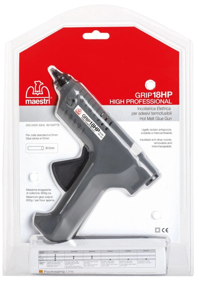 1pz pistola incollatrice ro-ma grip 18hp 60w cod:ferx.92312