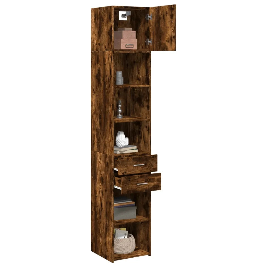 Mobile Sottile Rovere Fumo 40x42,5x225 cm in Truciolato