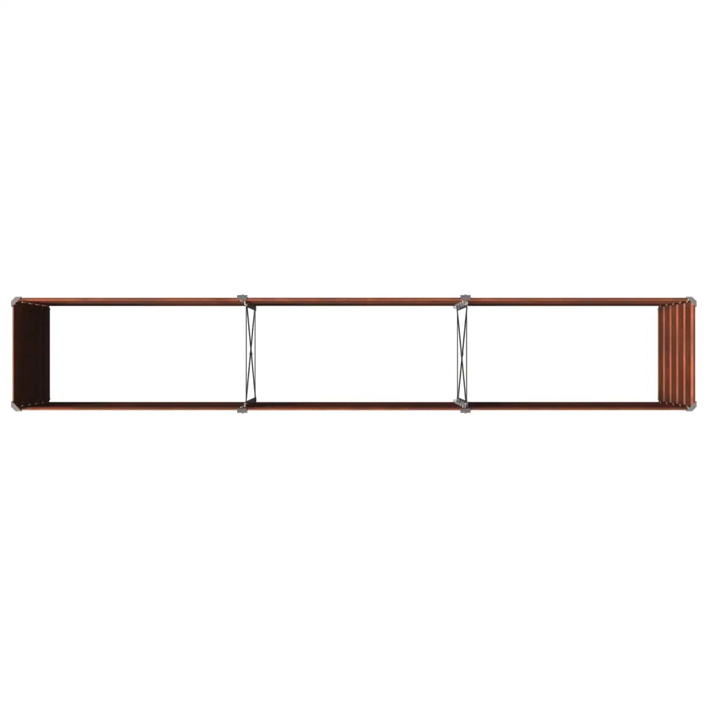 Letto rialzato da giardino Ruggine 240 x 40 x 55 cm cartone 8006259