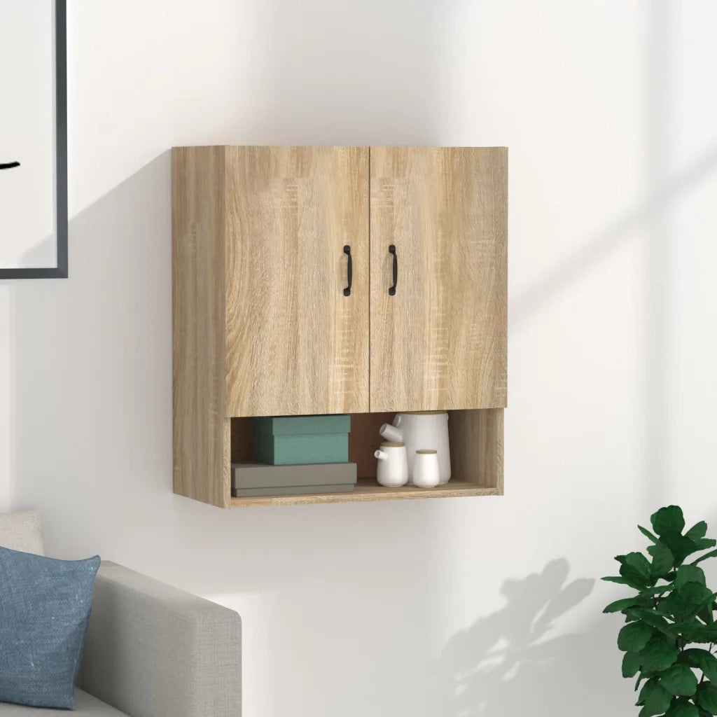 Armadietto a Muro | Mobile a Parete Rovere Sonoma 60x31x70 cm Legno Multistrato