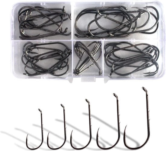 Accessori per pesca 50-300PCS Combinazione acqua salata acqua dolce Acciaio inossidabile militare Grappini robusti con ganci forti