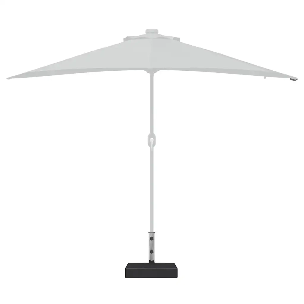 Base per Parasole in Granito Rettangolare 25 kg Nera CFW7543324