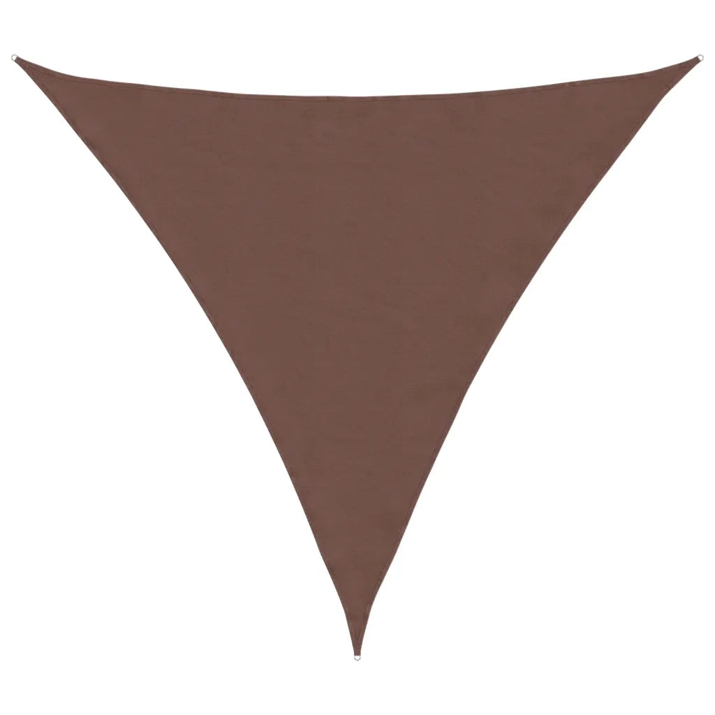 Vela Ombreggiante-Parasole a vela Oxford Triangolare 4,5x4,5x4,5 m Marrone