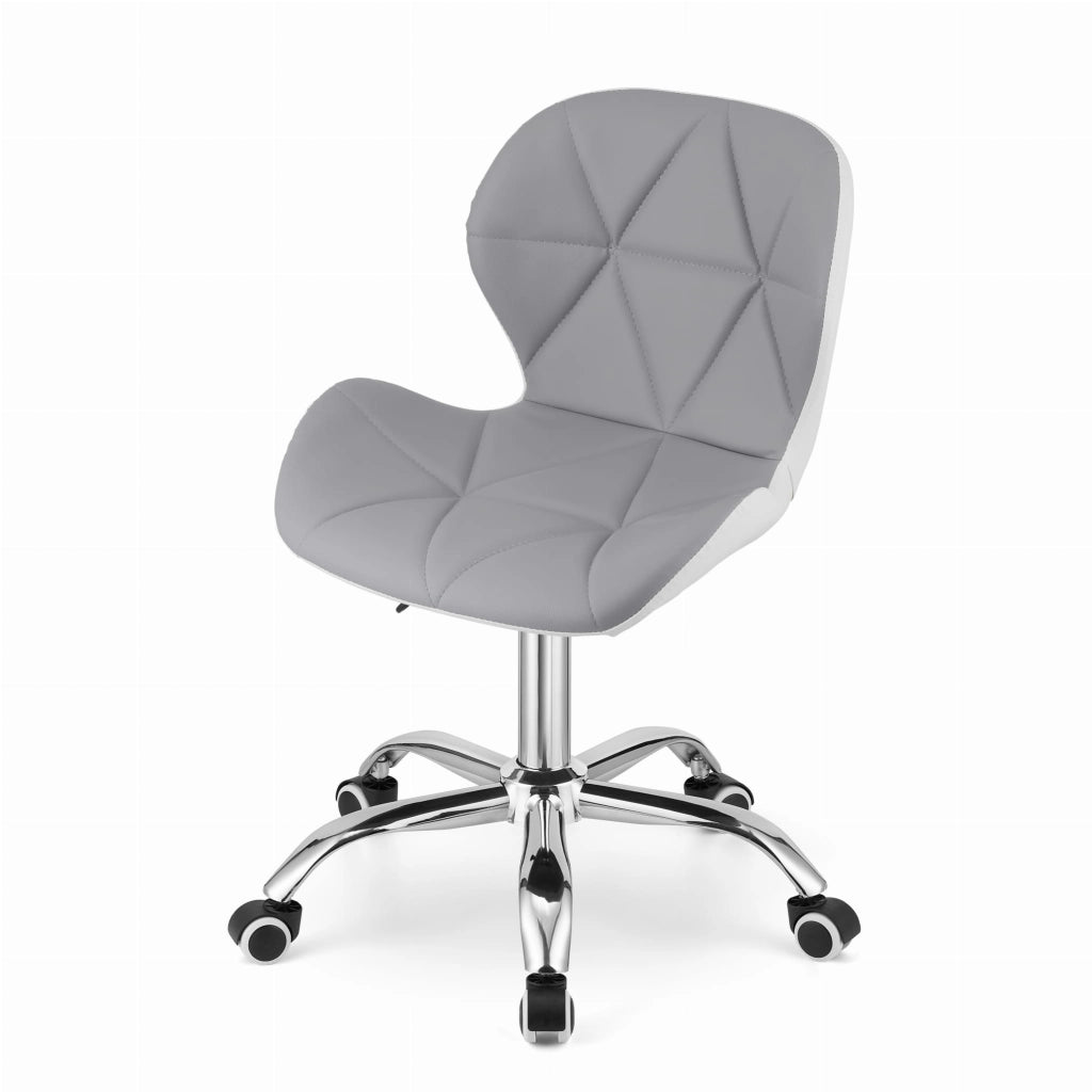 Sedia girevole Valora AVOLA grigia e bianca dal design ergonomico