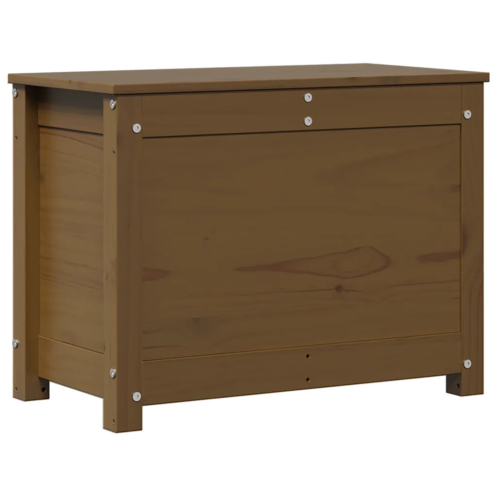 Contenitore Portaoggetti Miele 60x32x45,5cm Legno Massello Pino cod mxl 62565