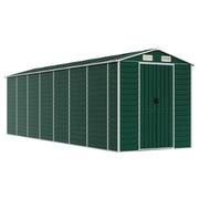Casetta da giardino cabina ripostiglio casetta da esterno robusta casetta per attrezzi 191 x 640 x 198 cm acciaio zincato verde 02_0022353