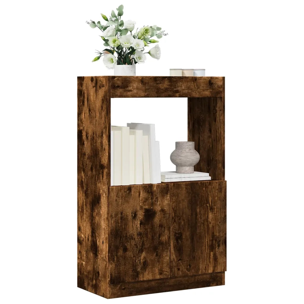 Credenza | Madia | Buffet da pranzo | Armadio da pranzo Rovere Fumo 63x33x100 cm in Truciolato