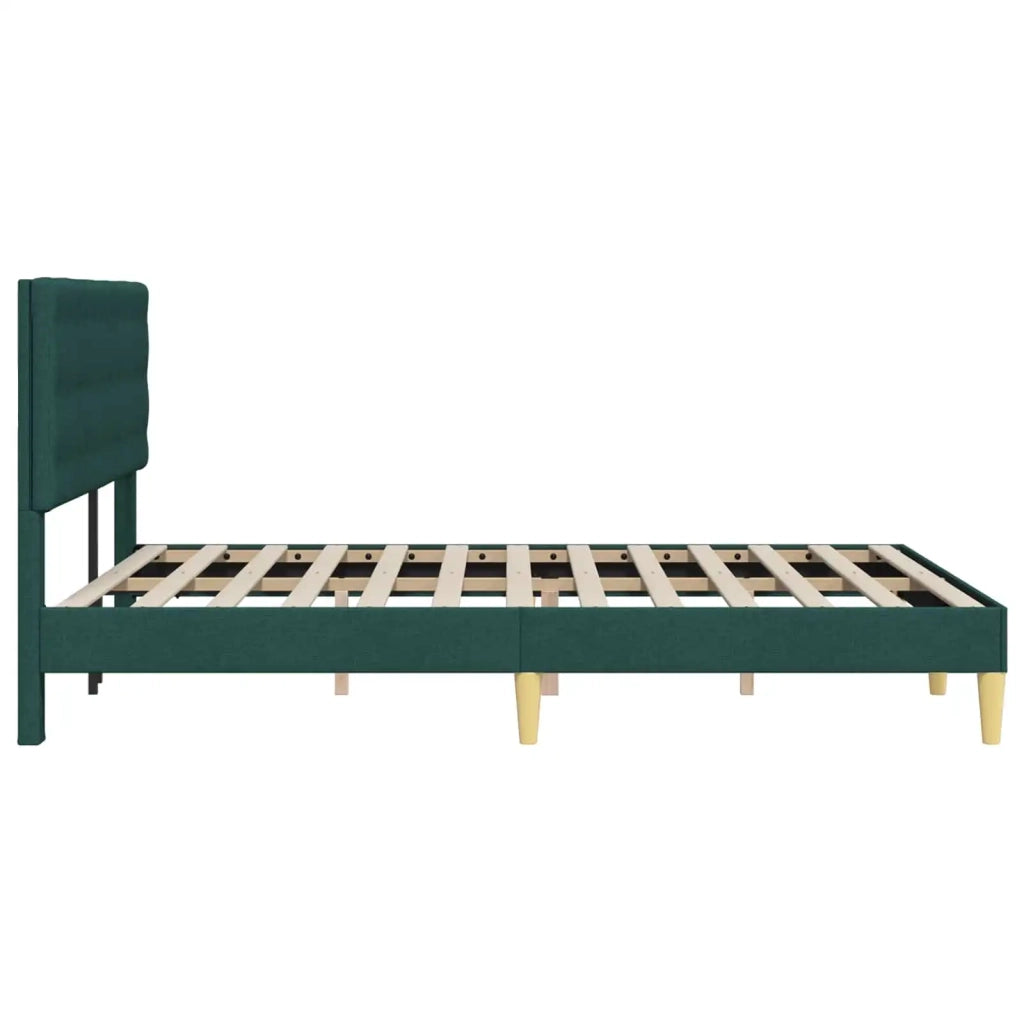 Struttura del letto Verde Scuro 120 x 200 cm Tessuto 42027788