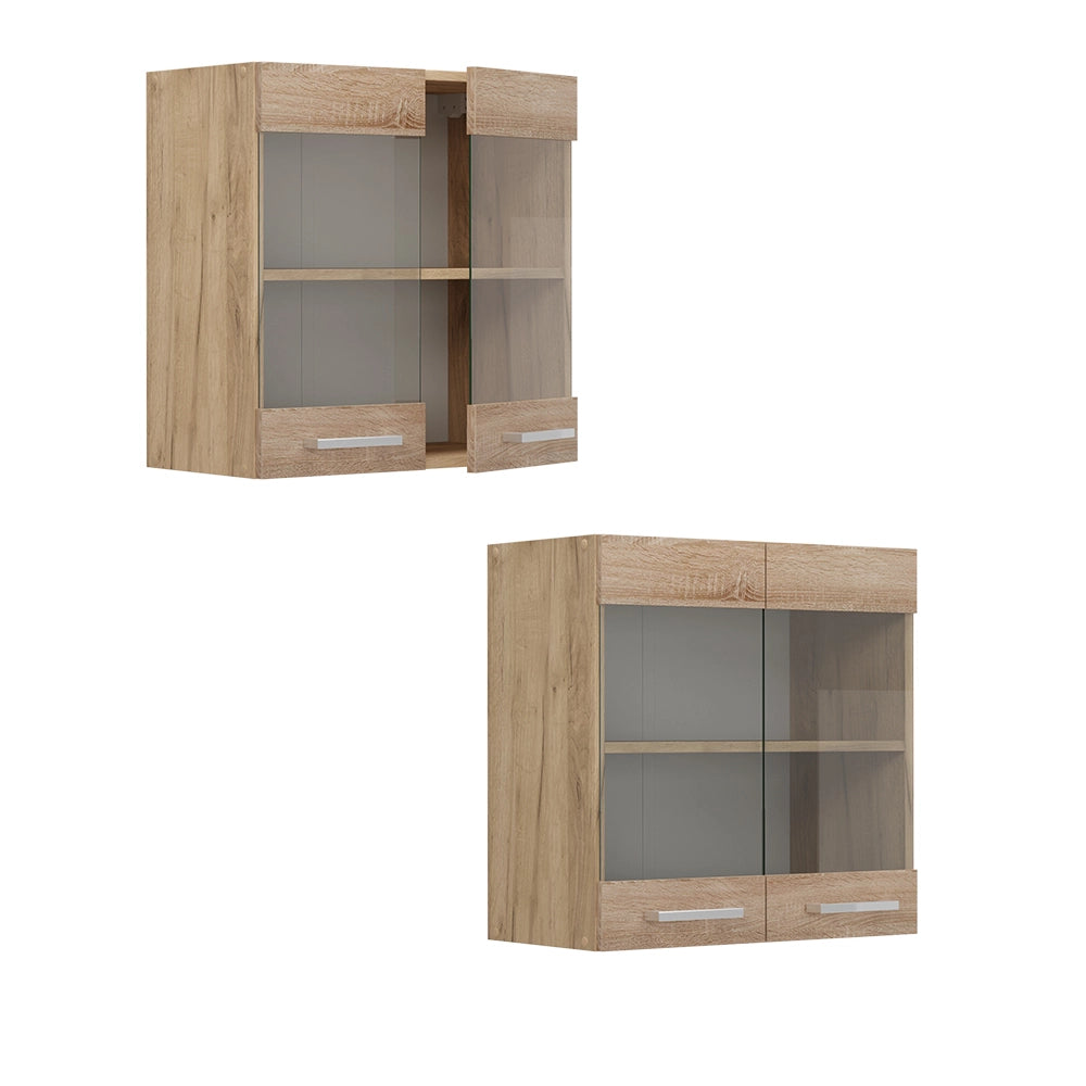 Vicco Mobile da cucina in vetro Sonoma 60 cm
