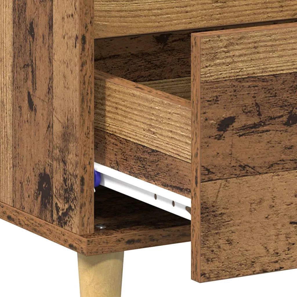Tavolino da salotto con cassetto Legno vecchio 90 x 50 x 35 cm