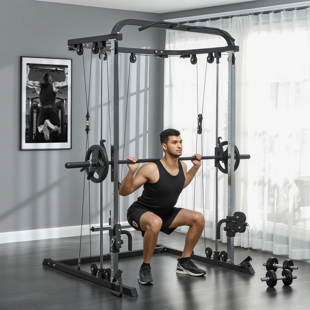 Stazione di allenamento multifunzione ¨C zephmum ¨C nero 210x132x225 cm