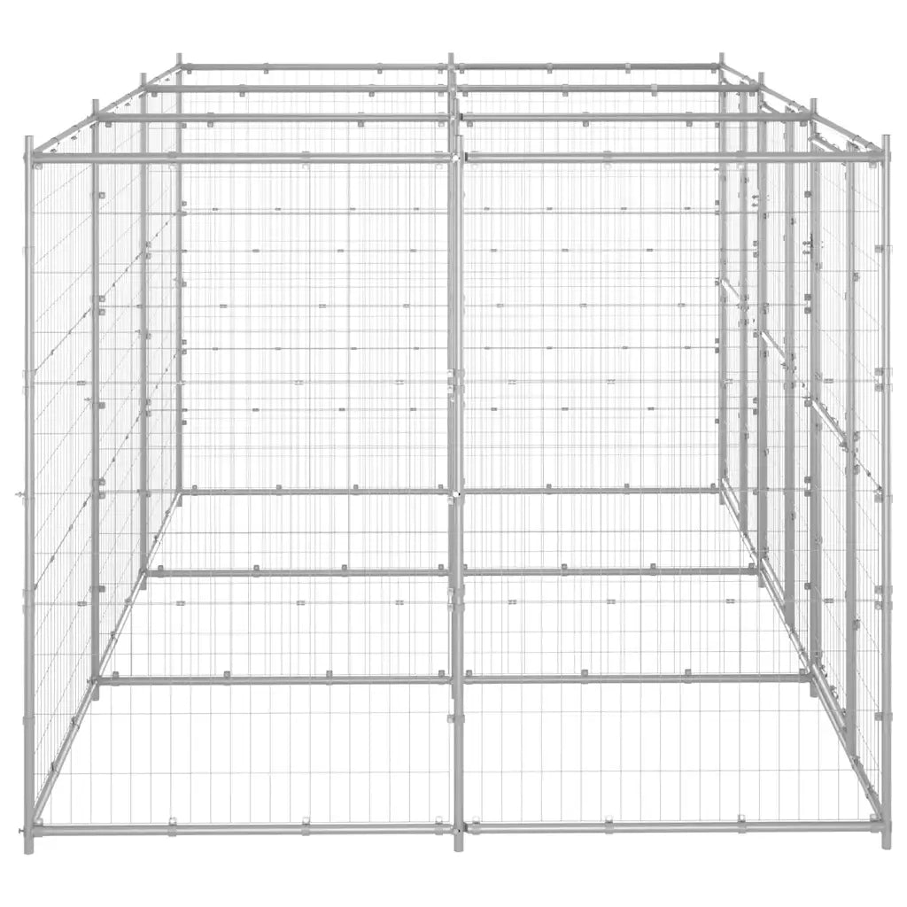 Gabbia per Cani da Esterno in Acciaio Zincato 7,26 mÂ² cod mxl 60002
