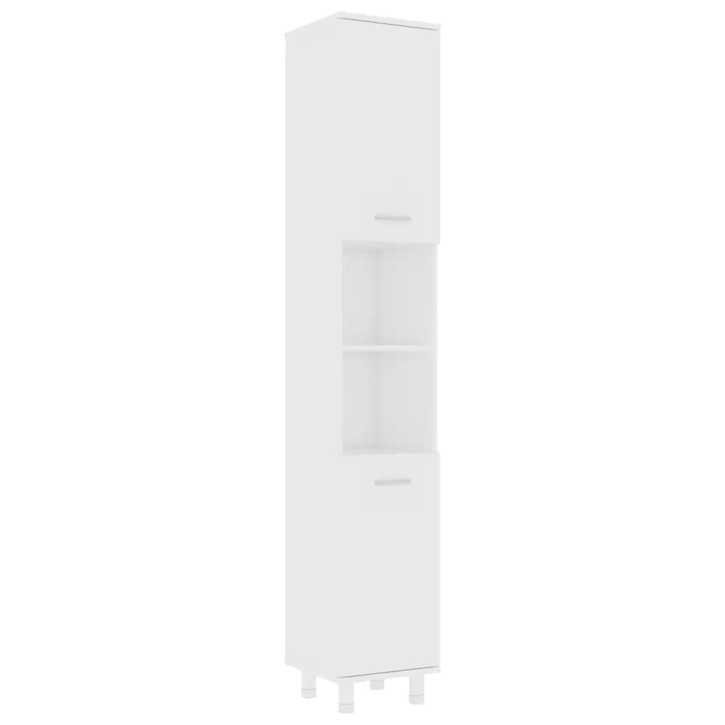 Set Mobili da Bagno 3 pz Bianco in Truciolato 3056952