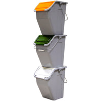 tris pattumiere x differenz.lt.23x3pezzi. modello torre cod:ferx.1846