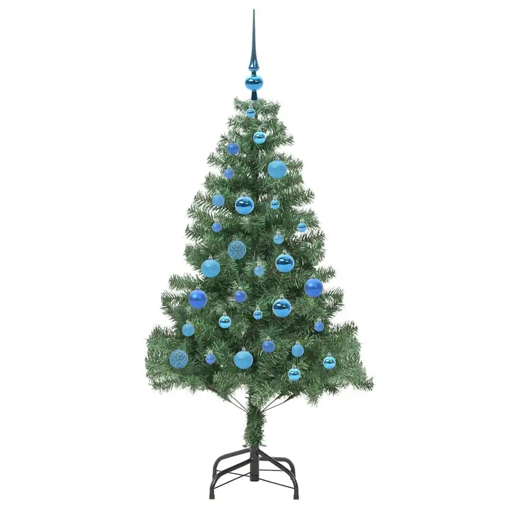 Albero di Natale | Decorazioni natalizie con 150 LED con supporto Verde 150 cm PVC
