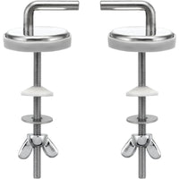 Cornat tec364991 cerniera con fissaggio per sedile wc, in acciai