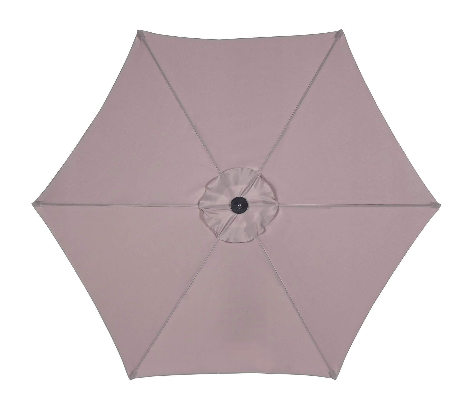 Ombrellone da Giardino in Acciaio Ø2,7m Delfi Tortora