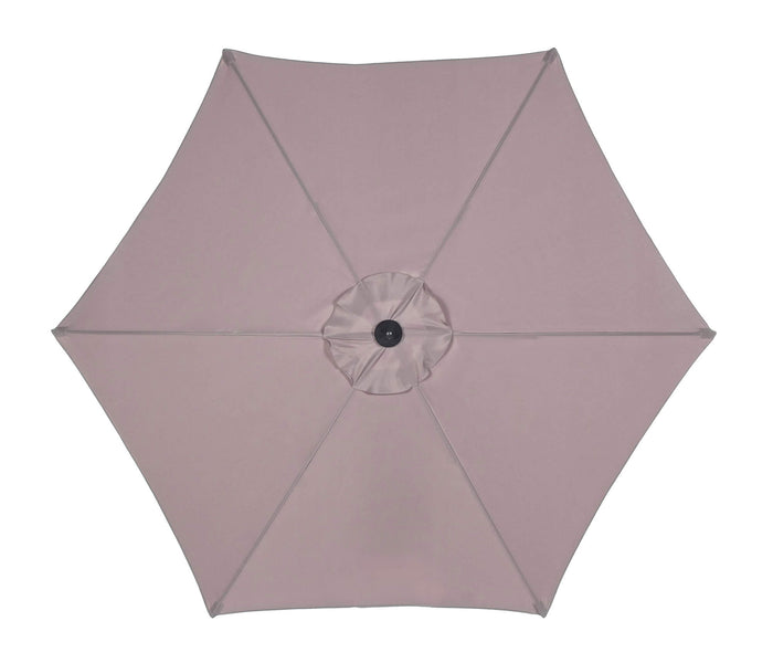 Ombrellone da Giardino in Acciaio Ø2,7m Delfi Tortora