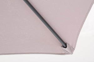 Ombrellone da Giardino in Acciaio Ø2,7m Delfi Tortora