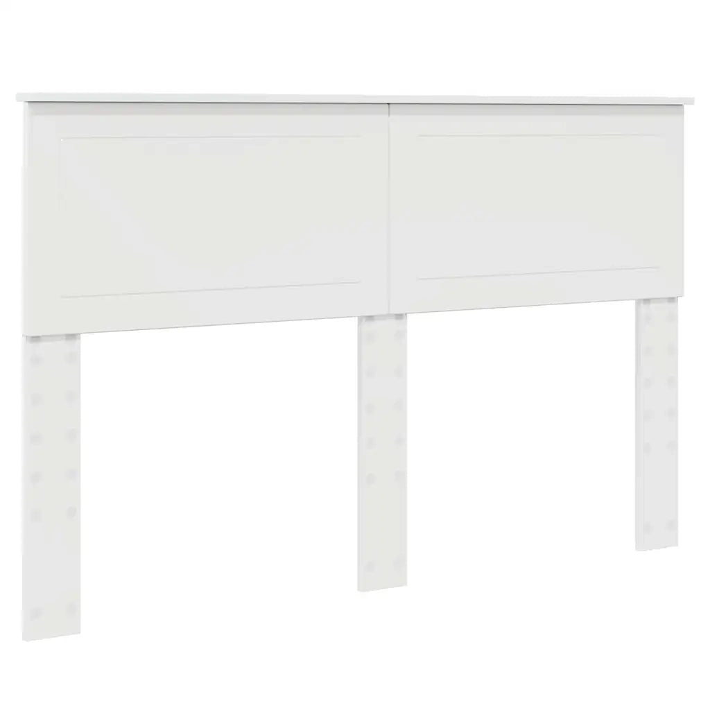 Testiera-Testata-Testiera Decorativa Bianco Lucido 140 cm Legno multistrato 679794