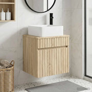 Mobile lavabo da parete Rovere Sonoma 49 x 41 x 63 cm 890564
