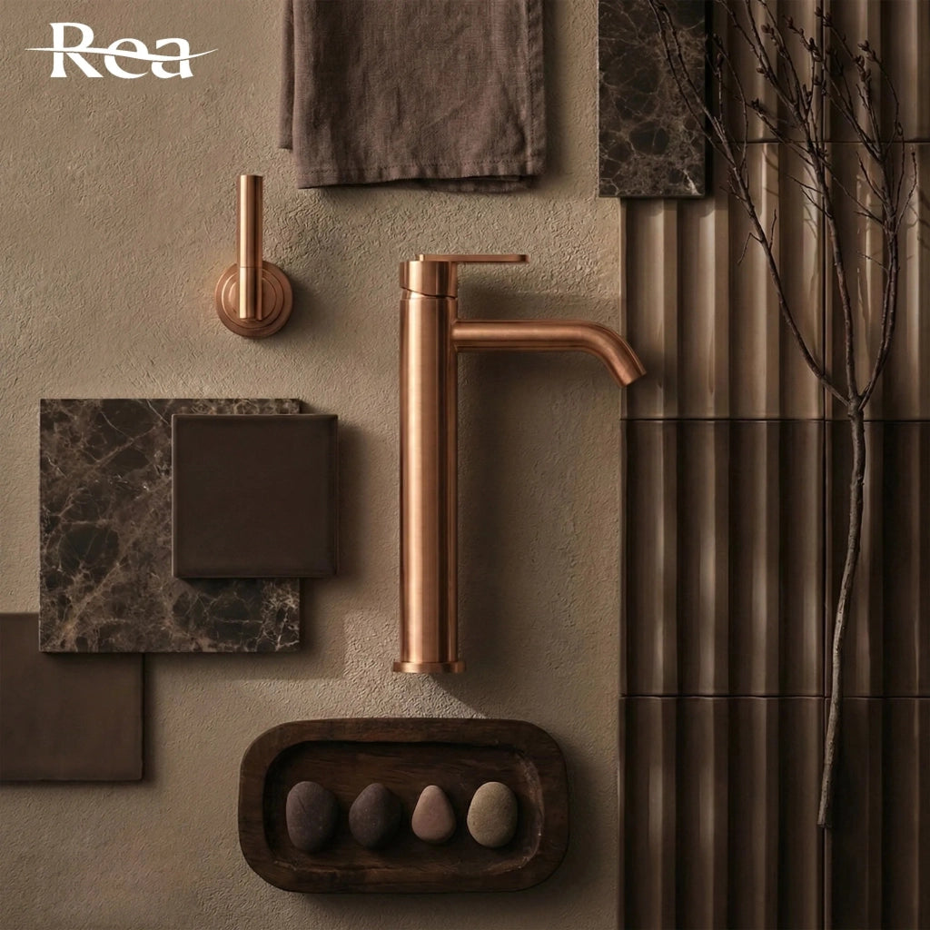Rubinetto Da Bagno Rea Ontario Brush Copper