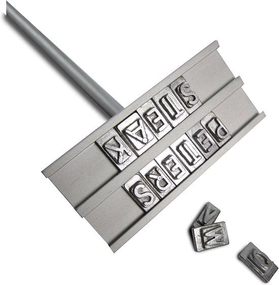 Barbecue Branditore con Set di Lettere per la Griglia - Marcatura della Carne e Accessori - Regalo di Papà per la Griglia