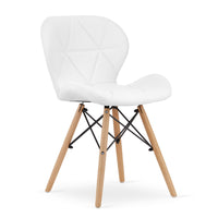 Sedia in ecopelle VALORA WAKO - Bianco moderno x 4