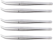 Set di spilli per cucito da 5 - Spilli curvi - Acciaio inossidabile - Spilli precisi - Progettazione ergonomico - Per cucito preciso