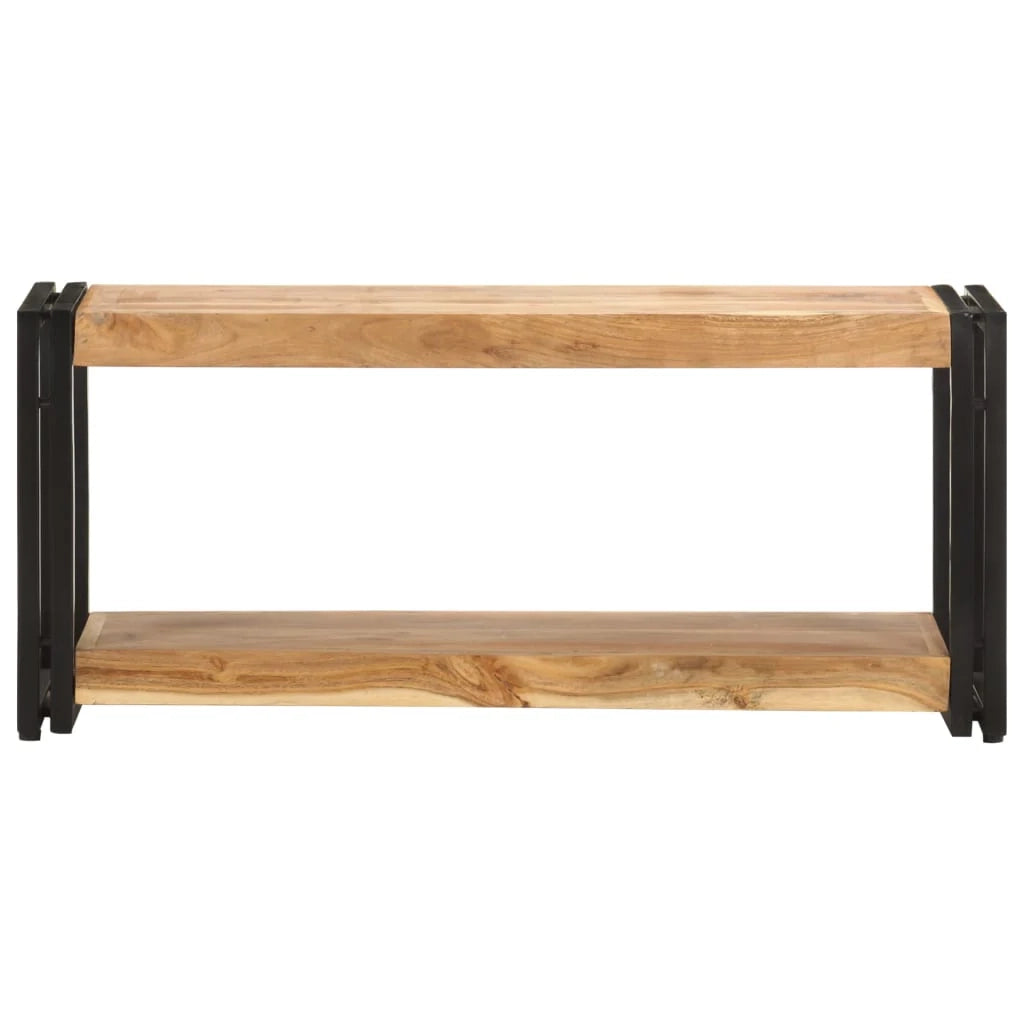 Mobile TV multimediale scaffale per televisione televisore buffet sala da pranzo soggiorno camera da letto 90 x 30 x 40 cm legno massello di acacia marrone 02_0026328