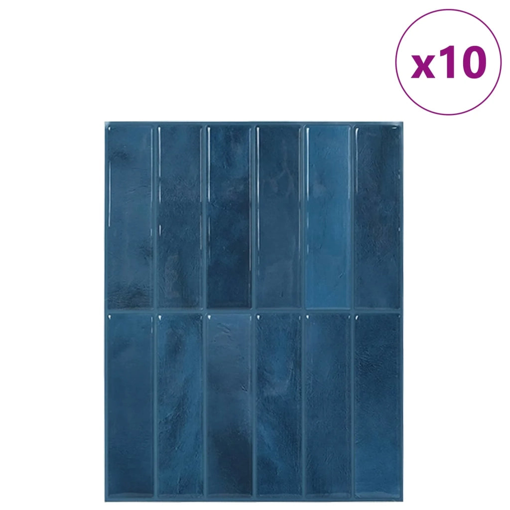 Piastrella Rettangolare 10 pcs Blu 29 x 23 x 0,08 cm 42046165