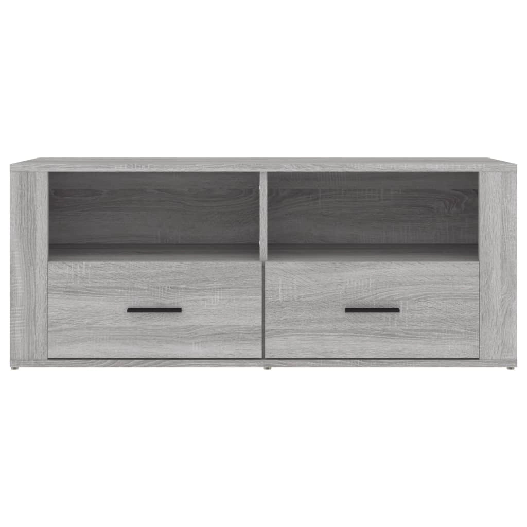 Mobile TV multimediale mensola TV credenza TV sala da pranzo soggiorno camera da letto Sonoma 100 x 35 x 40 cm legno ingegnerizzato grigio 02_0028329