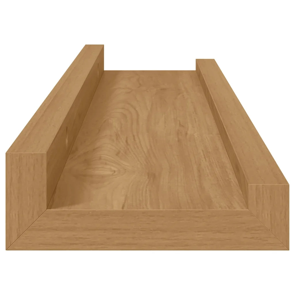 Scaffale da parete con lo scaffale 2 pcs Marrone 40 x 9 x 3 cm 42020011