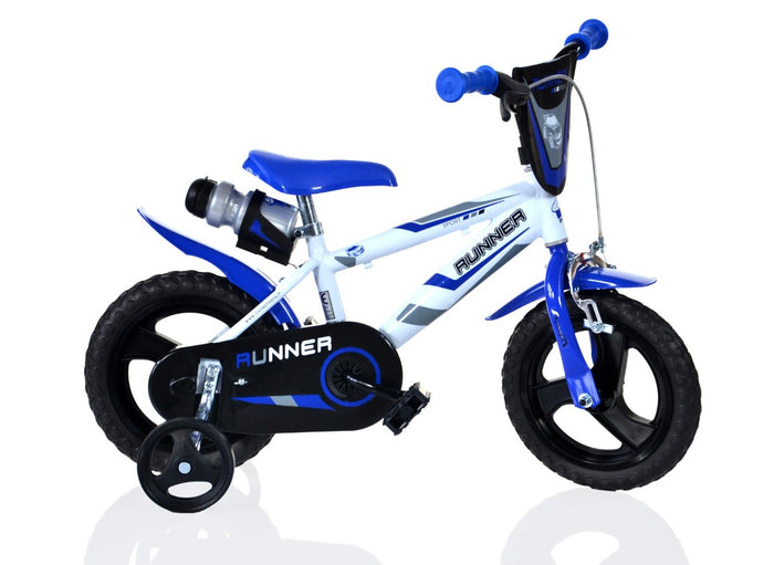 SCH RUNNER 12", bicicletta per bambini, adatta a bambini tra i 3 e i 5 anni, per altezza tra 85 e 105 cm, con borraccia,