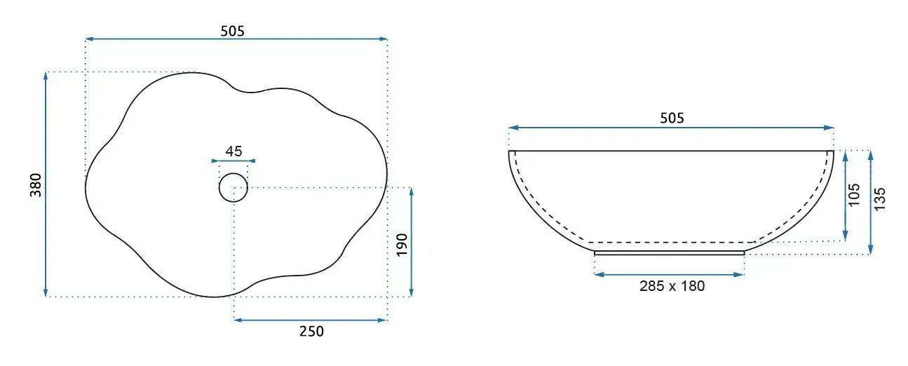 Lavabo Da Appoggio Rea Pearl Kallisto